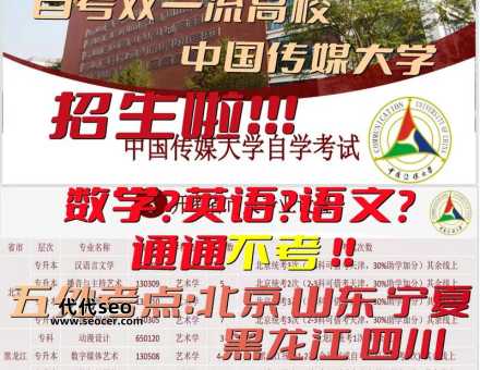 中国传媒大学招生对象有哪些（中国传媒大学招生简章一览）