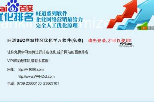旺道seo软件(它真的好用吗)