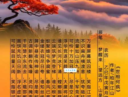 可怜此树千年在，独对山川诉怨忧指的什么生肖，精选回答落实