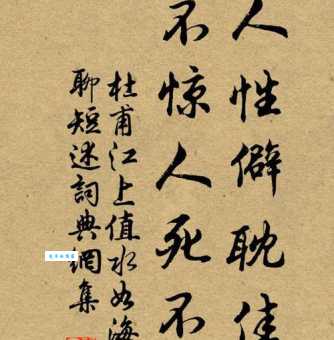 语不惊人死不休属于什么文学体裁？杜甫诗作赏析