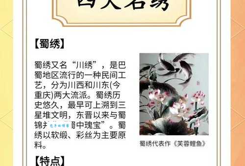 四大名绣是指哪些中国刺绣的代表作品