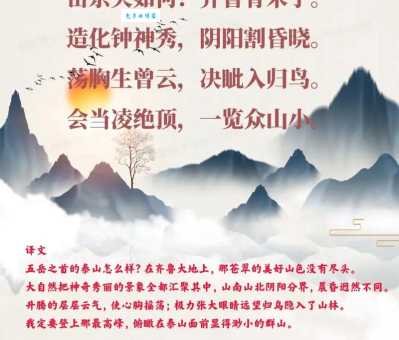 望岳指的是什么山这首诗写的是哪座山